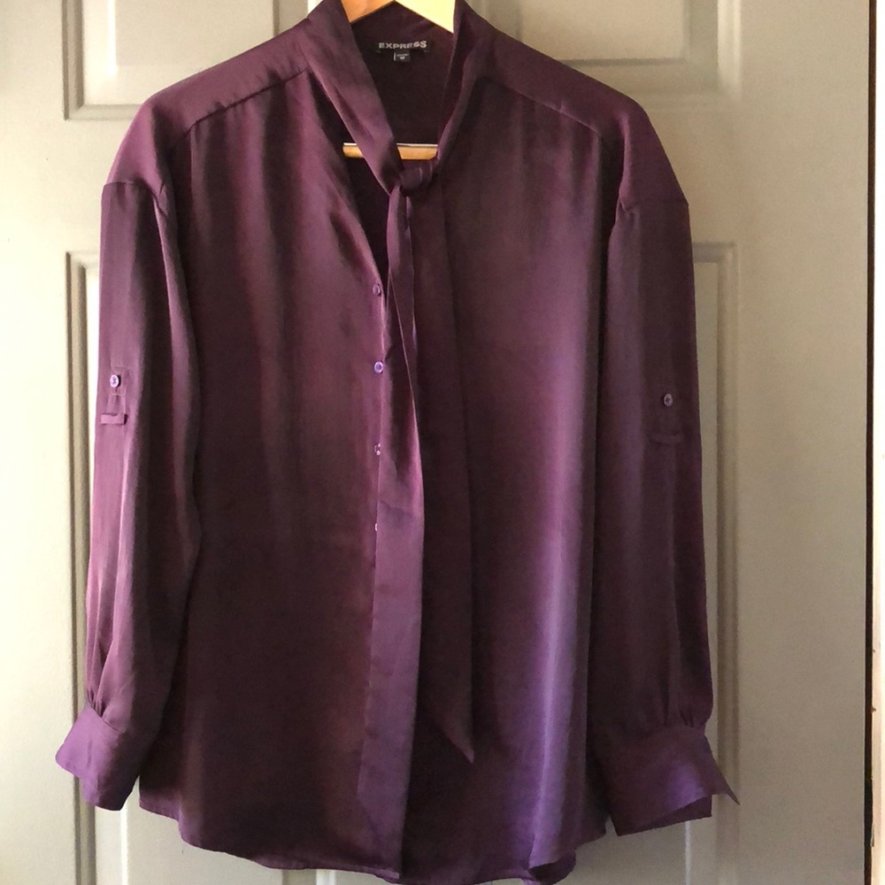 Express tie neck blouse